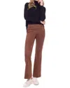 Iltm Paityn Suede Bootcut Pant In Brown