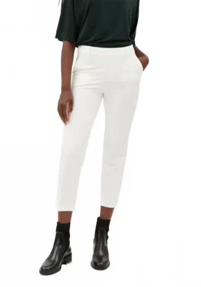 Iltm Ponte Cropped Pants In Ivory In White