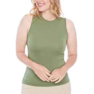 Iltm Provence Sleeveless Top In Dill In Green