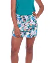 Iltm Shira Floral Skort In Posy Print In Blue