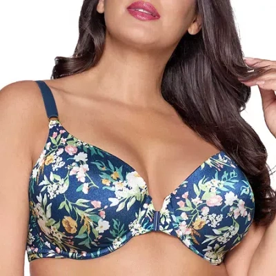Ilusion Front Close Smoothing Bra- 7472 In Blue