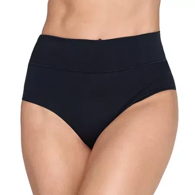 Ilusion High Waist Stretch Cotton Brief - 78200 In Black