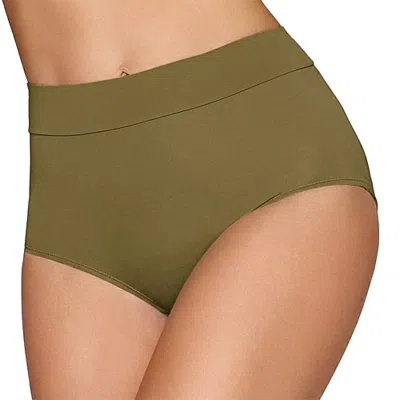 Ilusion Hi-waist Microfiber Panty- 1551 In Green