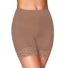 Ilusion Lace Trim Smoothing Short- 2056 In Brown