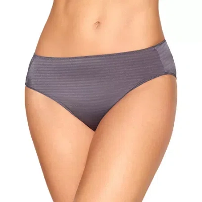 Ilusion Luxe Stripe French Cut Bikini- 1287 In Gray