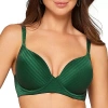 Ilusion Luxe Stripe Full Coverage Bra- 70024 In Green