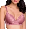 Ilusion Luxe Stripe Full Coverage Bra- 70024 In Pink