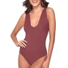 Ilusion Microfiber Bodysuit- 72008 In Brown