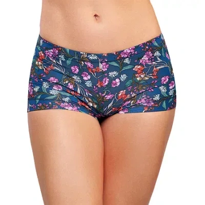 Ilusion Microfiber Rear Lifting Boyshort- 1407 In Blue