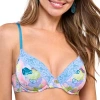 Ilusion Womens Medium Support Demi Bra 70118 In Multi