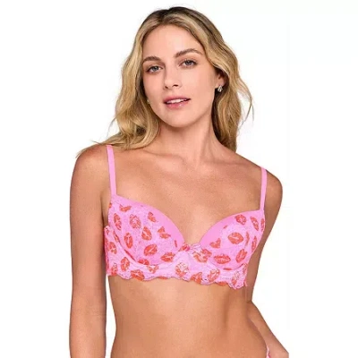 Ilusion Womens Medium Support Demi Bra 7218 In Pink