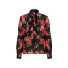 Ilvi Black / Red Ochoa Black-red Women's Shirt In Black/red