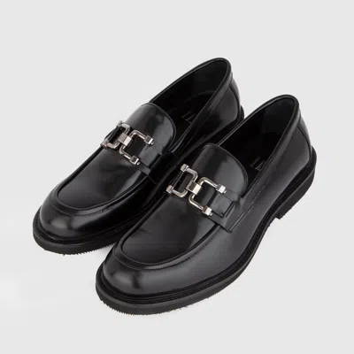 Ilvi Borska Black Florentic Leather Men's Daily Shoe