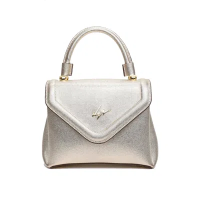 Ilvi Brazilya Gold Printed Leather Women's Handbag