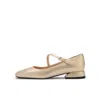 Ilvi Ceiba Gold Leather Women's Ballerina In Gold