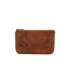 Ilvi Cruz Saddle Brown Floater Leather Men's Handbag In Brown