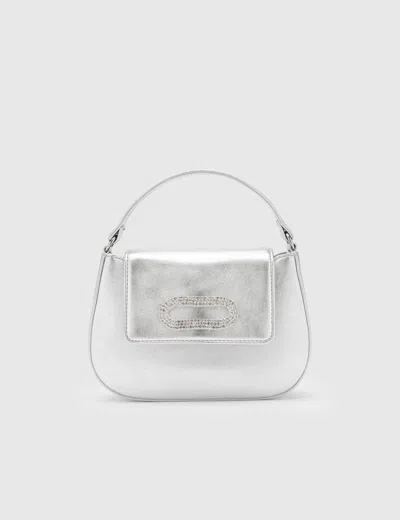 Ilvi Felice Silver Leather Women's Handbag In Metallic