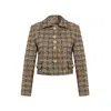 Ilvi Green / Brown Bauer Brown-quetzal Green Women's Tweed Jacket In Green/brown