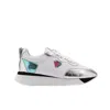 Ilvi Merel Silver Floater Leather Women's Sneaker In Silver