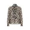 Ilvi Ochoa Gold-leopard Women's Shirt In Gold
