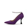 Ilvi Pink / Purple Halltor Purple Suede Leather Women's Pump In Pink/purple