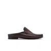 Ilvi Reg Brown Floater Leather Men's Slipper In Brown