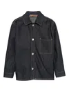 I'm Brian Buttoned Denim Jacket In Black