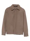 I'm Brian Buttoned Wool Jacket In Brown