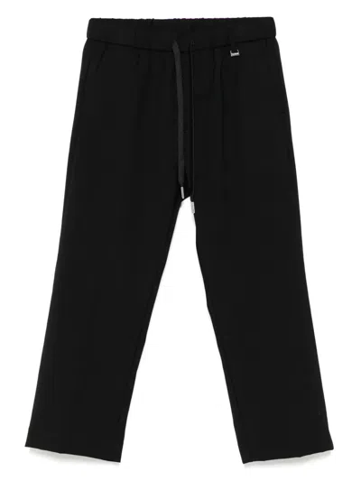 I'm Brian Kids' Drawstring Trousers In Black