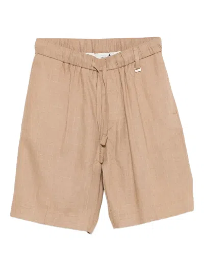 I'm Brian Kids' Elastic-waistband Shorts In Burgundy