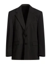 I'm Brian Man Blazer Black Size 40 Polyester, Viscose, Elastane In Black