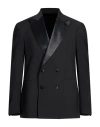 I'm Brian Man Blazer Black Size 44 Wool, Polyester, Elastane In Black