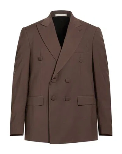 I'm Brian Man Blazer Chocolate Brown Size 40 Polyester, Viscose, Elastane