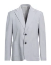 I'm Brian Man Blazer Light Grey Size 44 Polyester, Viscose, Elastane