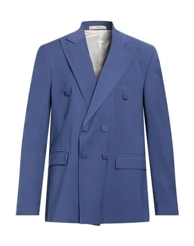 I'm Brian Man Blazer Navy Size 42 Polyester, Viscose, Elastane In Blue