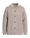 I'm Brian Man Cardigan Beige Size L Wool, Acrylic In Multi