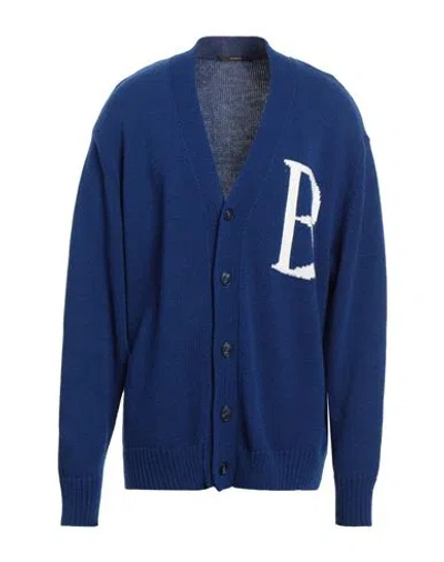 I'm Brian Man Cardigan Blue Size Xl Acrylic, Wool