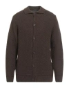 I'm Brian Man Cardigan Brown Size L Wool, Acrylic