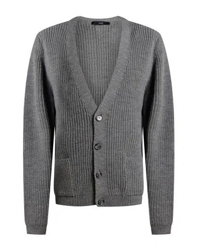 I'm Brian Man Cardigan Grey Size M Wool, Acrylic In Gray