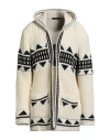 I'm Brian Man Cardigan Off White Size Xl Acrylic, Wool