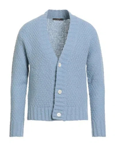 I'm Brian Man Cardigan Sky Blue Size M Acrylic, Wool, Alpaca Wool, Polyamide