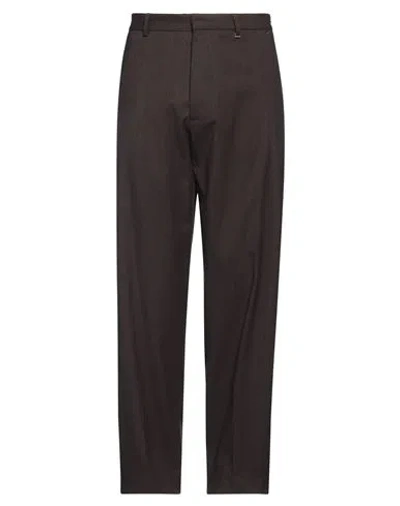 I'm Brian Man Pants Dark Brown Size 34 Polyester, Viscose, Elastane
