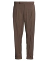I'm Brian Man Pants Dark Brown Size 38 Polyester, Viscose, Elastane