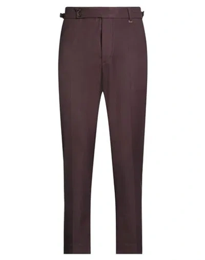 I'm Brian Man Pants Dark Purple Size 36 Polyester, Viscose, Elastane