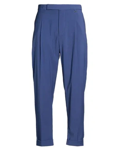 I'm Brian Man Pants Slate Blue Size 38 Polyester, Viscose, Elastane
