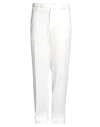 I'm Brian Man Pants White Size 34 Polyester, Cotton