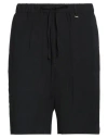 I'm Brian Man Shorts & Bermuda Shorts Black Size Xl Viscose, Linen In Black