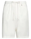 I'm Brian Man Shorts & Bermuda Shorts Off White Size Xl Viscose, Linen