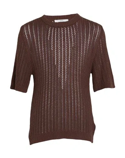 I'm Brian Man Sweater Brown Size L Acrylic, Cotton