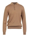 I'm Brian Man Sweater Camel Size Xl Acrylic, Wool